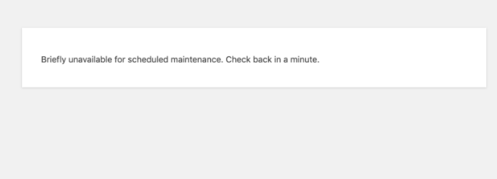 WP Maintenance