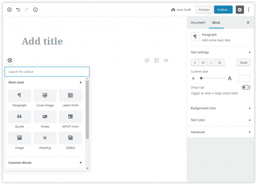 The new Gutenberg content editor for WordPress
