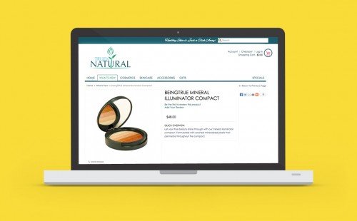An example of product images on a website